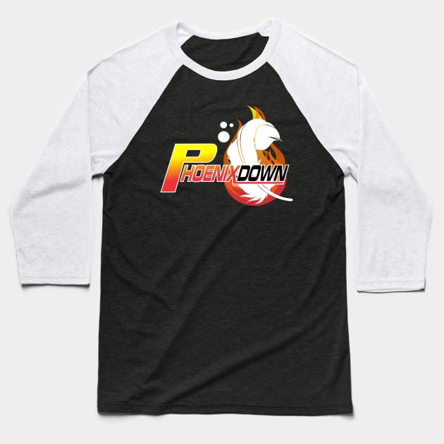 Phoenix Down Baseball T-Shirt by ikaszans